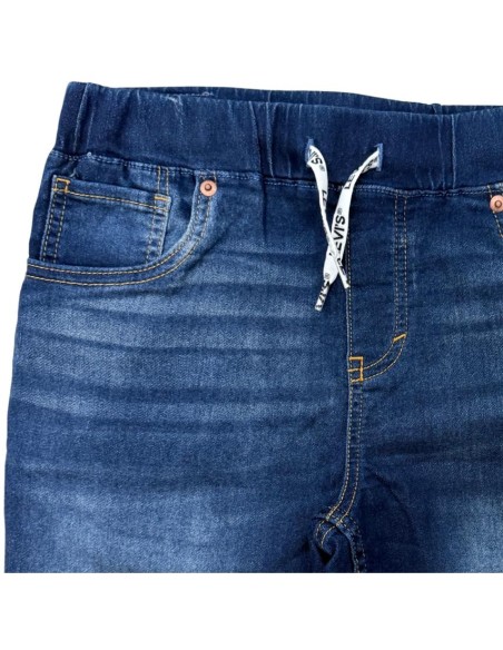 Bermuda Levi's skinny in jeans blu fantasia per ragazzi – Stile modern