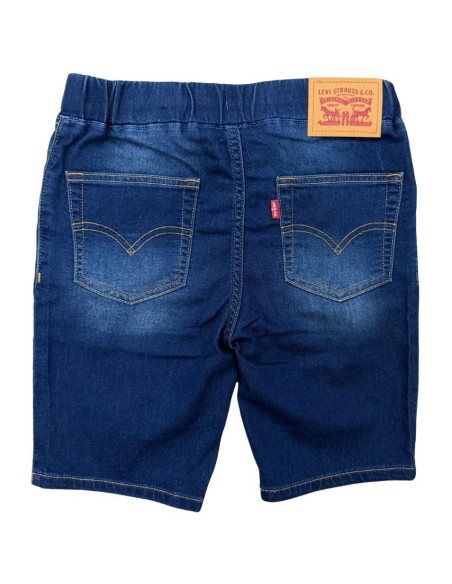 Bermuda Levi's skinny in jeans blu fantasia per ragazzi – Stile modern