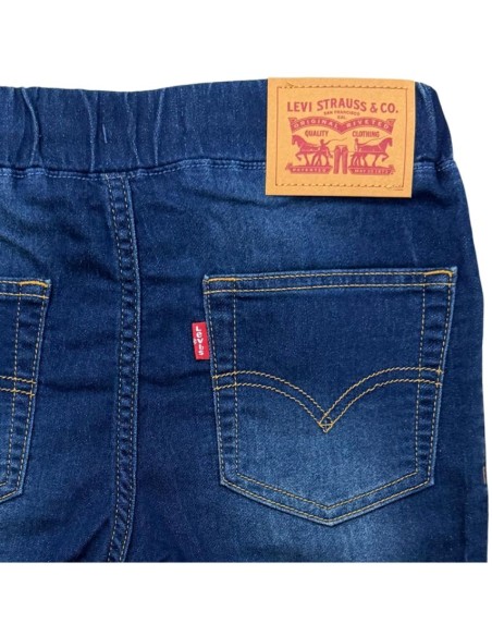 Bermuda Levi's skinny in jeans blu fantasia per ragazzi – Stile modern