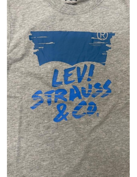 Maglietta Levi's Unisex Ragazzi Grigia con Stampa Logo – Manica Corta 
