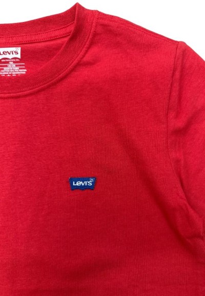 Maglietta Levi's Unisex Bambini Rossa con Logo – Manica Corta  - Vendi