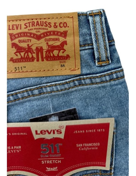 Pantaloncini Levi’s 511 ragazzo in Denim Chiaro – Casual Estivo alla M