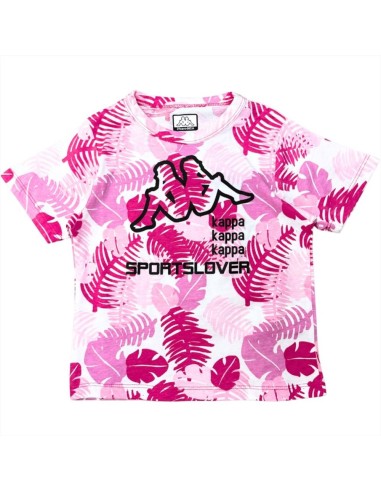 Completo t-shirt kappa, Bambina rosa.  - Vendita Moda sportiva 2