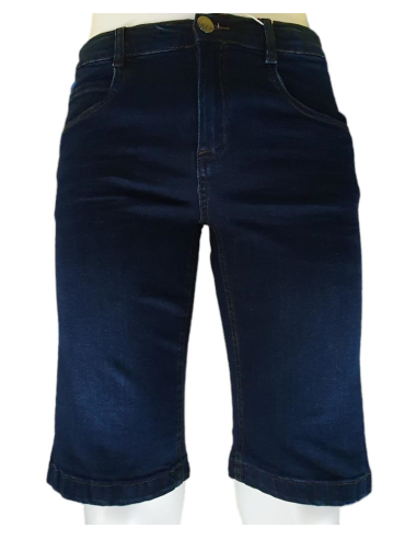 Bermuda denim blu scuro 5 tasche.  - Vendita Moda sportiva