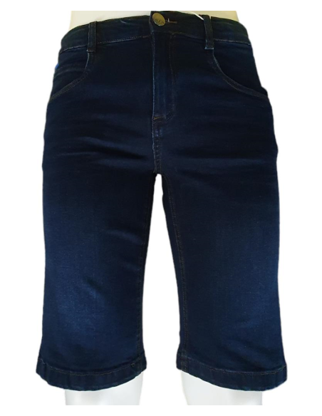 Bermuda denim blu scuro 5 tasche.  - Vendita Moda sportiva