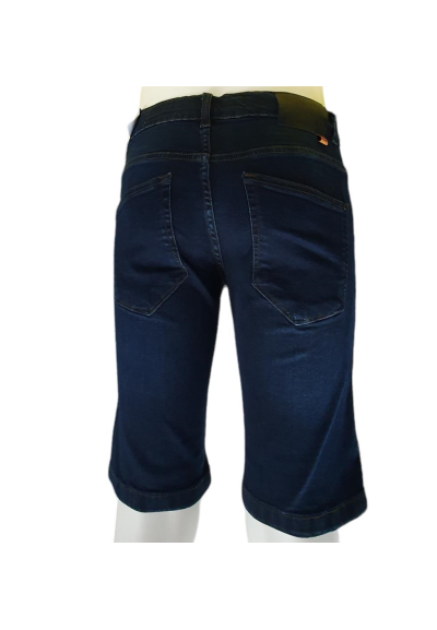 Bermuda denim blu scuro 5 tasche.  - Vendita Moda sportiva