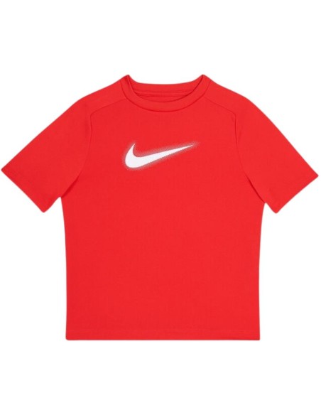 T-shirt Nike rossa ragazzi unisex – tecnica, estiva, asciugatura rapid