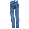 Jeans lungo elasticizzato denim blu medio 5 tasche.