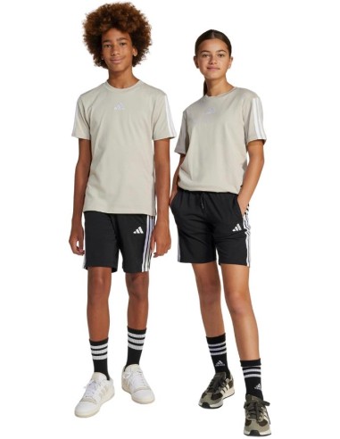 Pantaloncino adidas sportivo, ragazzi nero 3 Strisce Laterali.  - Vend 2