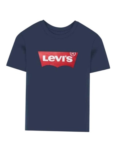 T-shirt Iconica Levi’s Kids Blu Navy con Logo Batwing LEVI'S  - Vendit