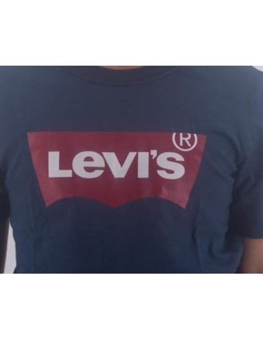 T-shirt Iconica Levi’s Kids Blu Navy con Logo Batwing LEVI'S  - Vendit 2