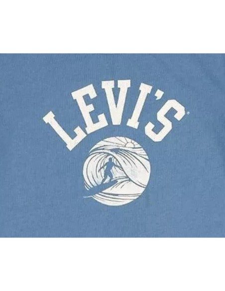 T-shirt azzurra Levi’s da ragazzo con stampa surf – stile casual estat
