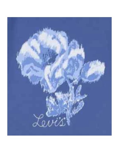 T-shirt ragazza Levi's blu con stampa artistica – Moda fresca e di ten 2