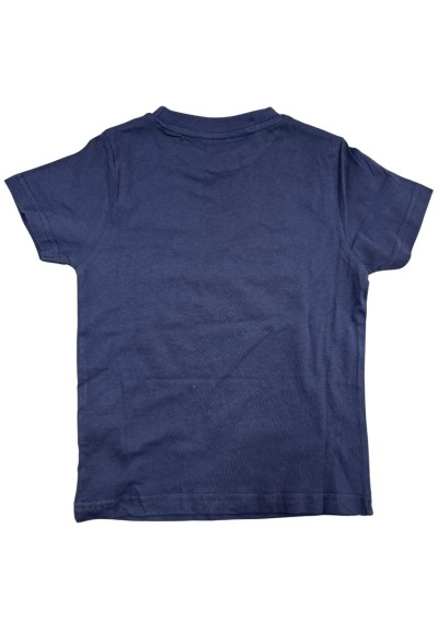 T-shirt Kappa Bambino Blu Navy – Logo Paisley  - Vendita Moda sportiva