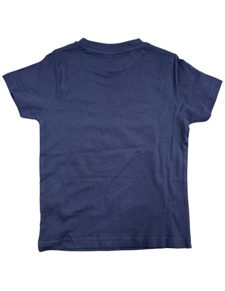 T-shirt Kappa Bambino Blu Navy – Logo Paisley  - Vendita Moda sportiva