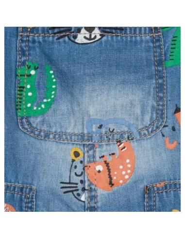 Denim Baby Style: Salopette Losan con Fantasia Animaletti  - Vendita M 2