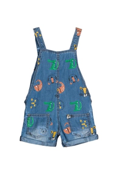 Denim Baby Style: Salopette Losan con Fantasia Animaletti  - Vendita M