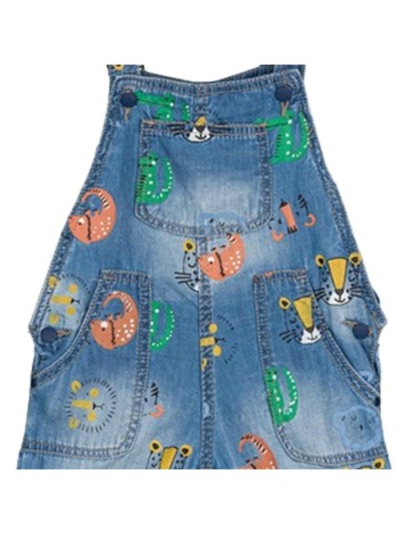 Denim Baby Style: Salopette Losan con Fantasia Animaletti  - Vendita M