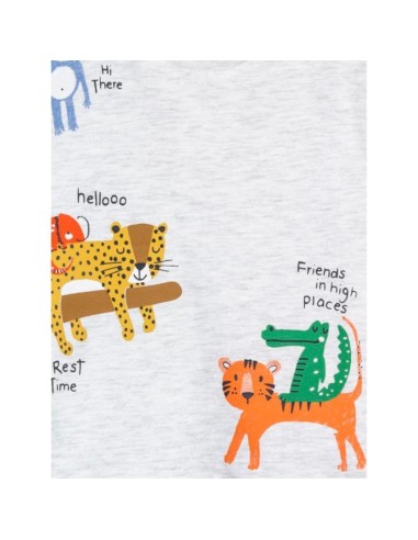 T-shirt baby Losan Jungle Friends in 100% cotone – Outfit neonato colo 2