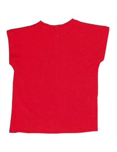 T-shirt neonata rossa con dettaglio annodato  - Vendita Moda sportiva 2