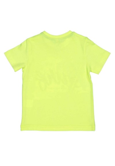 Maglietta neonato Birba Half Moon - T-shirt estiva in cotone giallo co