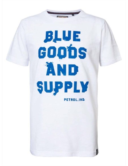 T-shirt bambino Petrol Industries - maglietta casual bianca con stampa