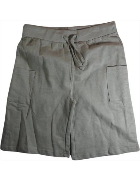 Set Bambino Avventura: T-shirt Bianca Stampata E Pantaloncino Verde Ol