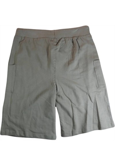 Set Bambino Avventura: T-shirt Bianca Stampata E Pantaloncino Verde Ol