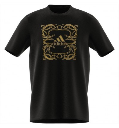 T-shirt nera adidas Metallic Graphic