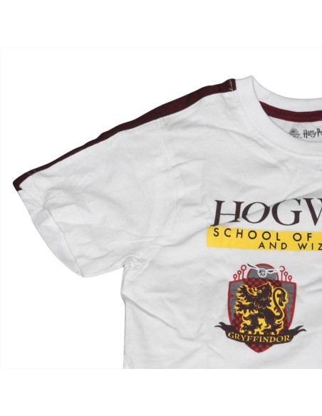 Completo Magico Bambino Hogwarts: T-Shirt Bianca 'Hogwarts' e Pantalon