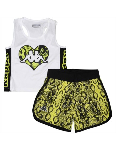 Completino Ragazza Kappa Cuore fluo  - Vendita Moda sportiva