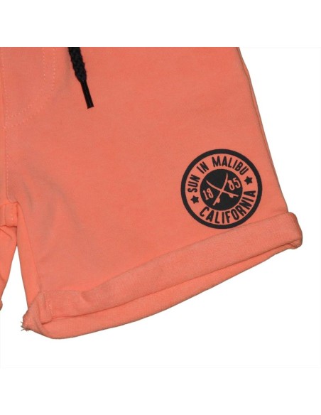 Pantaloncini Estivi Bambino in Cotone Corallo  - Vendita Moda sportiva Pantaloncini Estivi Bambino in Cotone Corallo  - Vendita Moda sportiva