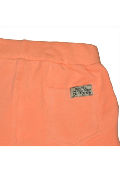 Pantaloncini Estivi Bambino in Cotone Corallo  - Vendita Moda sportiva