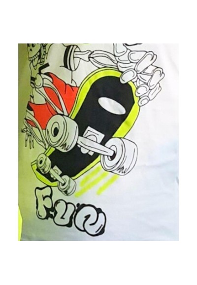 Complettino 3 pz verde bimbo con stampa davanti.  - Vendita Moda sport