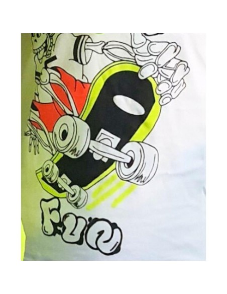 Complettino 3 pz verde bimbo con stampa davanti.  - Vendita Moda sport