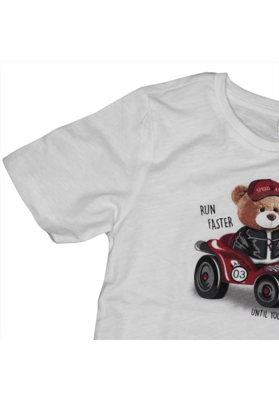 T-shirt Bambino Orso al Volante  - Vendita Moda sportiva
