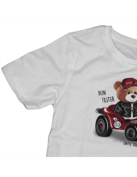 T-shirt Bambino Orso al Volante  - Vendita Moda sportiva