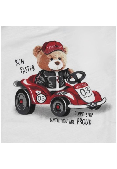 T-shirt Bambino Orso al Volante  - Vendita Moda sportiva