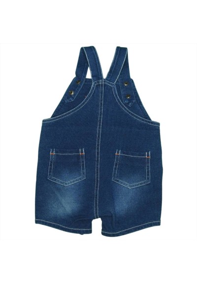 Completo Neonato "Piccolo Esploratore Marino" - Salopette in Jeans e T