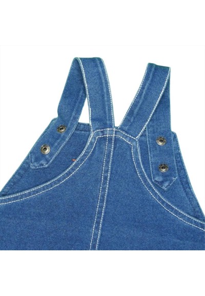 Completo Neonato "Piccolo Esploratore Marino" - Salopette in Jeans e T