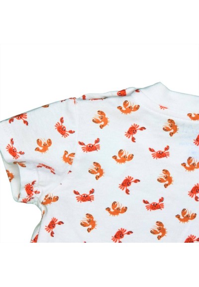 Completo Neonato "Piccolo Esploratore Marino" - Salopette in Jeans e T