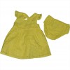 Vestitino giallo neonata voile ricamato 