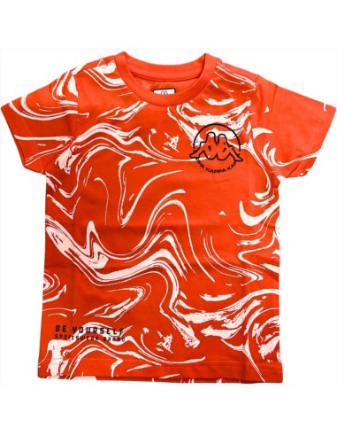 T-shirt Arancione Kappa Bambino  “Urban Sun Edition”  - Vendita Moda s