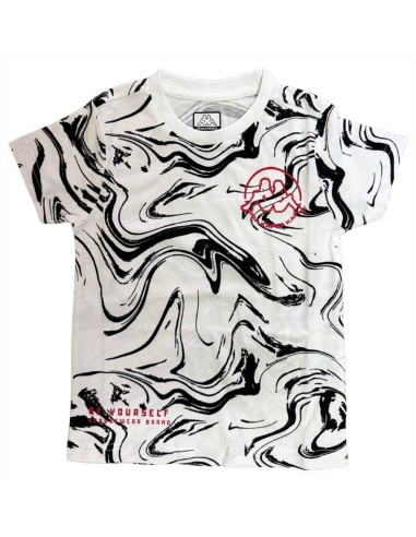 T-shirt Bianca Kappa Bambino “Bold Identity Edition”  - Vendita Moda s