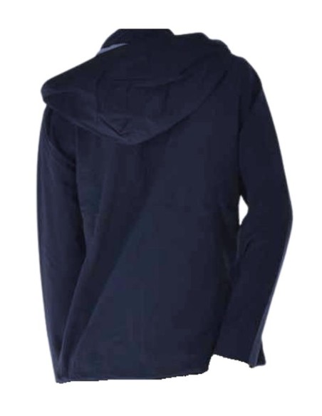 Giubbotto Donna Blu Losan con Cappuccio Rimovibile e Interno a Righe   Giubbotto Donna Blu Losan con Cappuccio Rimovibile e Interno a Righe