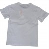 T-shirt bianca per bambino e ragazzo con stampa nera