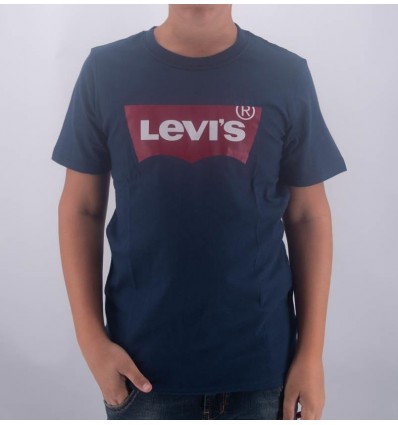 T-shirt blu manica corta con logo LEVI'S