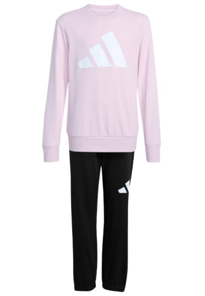 Tuta Sportiva Junior Rosa E Nera in Cotone Garzato – Comfort e Stile p