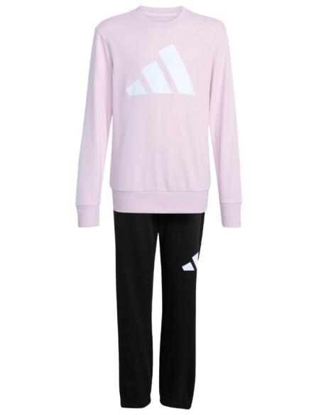 Tuta Sportiva Junior Rosa E Nera in Cotone Garzato – Comfort e Stile p