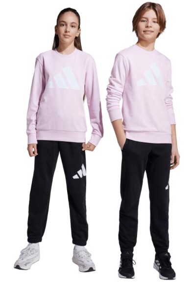 Tuta Sportiva Junior Rosa E Nera in Cotone Garzato – Comfort e Stile p